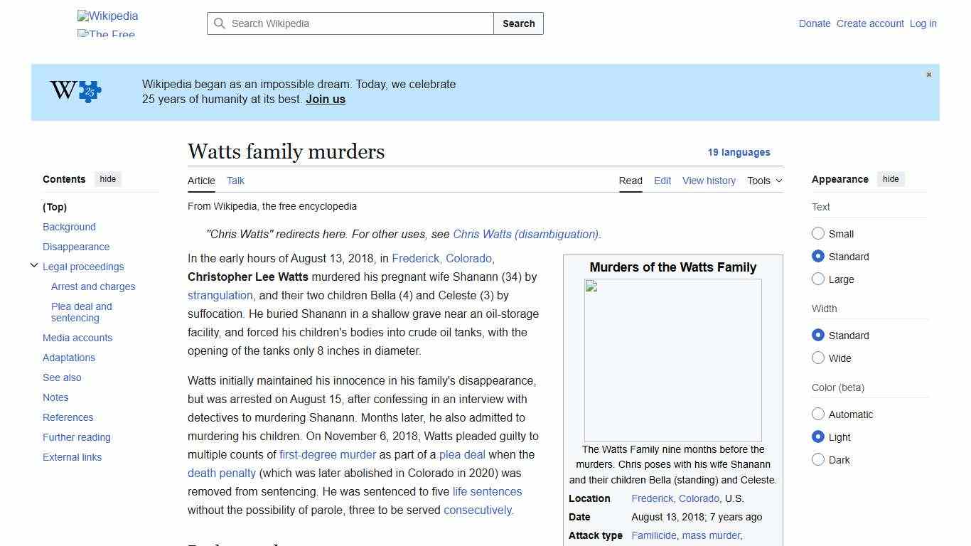 Watts family murders - Wikipedia